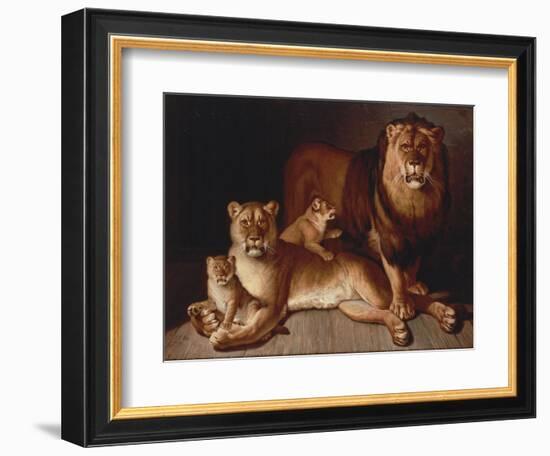 Pride of Lions-Jean-Baptiste Huet-Framed Giclee Print