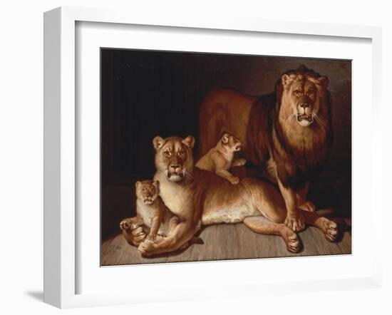 Pride of Lions-Jean-Baptiste Huet-Framed Giclee Print