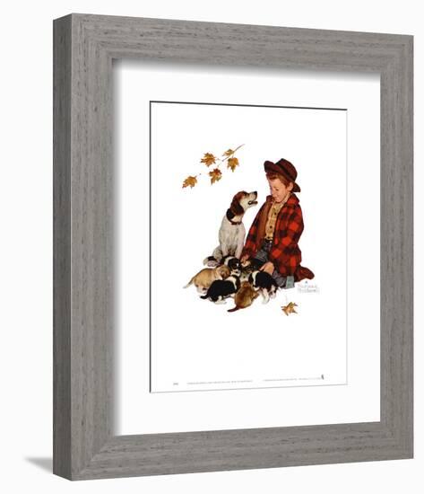 Pride of Parenthood-Norman Rockwell-Framed Art Print