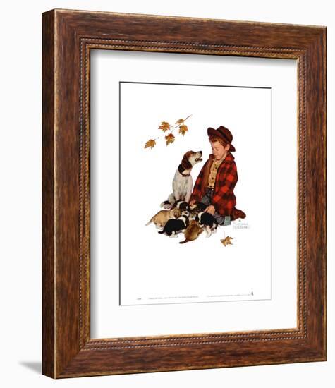 Pride of Parenthood-Norman Rockwell-Framed Art Print