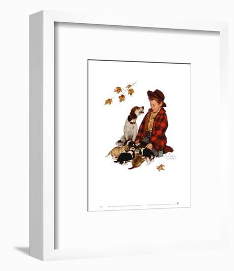 Pride of Parenthood-Norman Rockwell-Framed Art Print