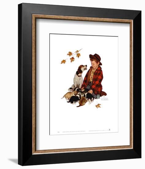 Pride of Parenthood-Norman Rockwell-Framed Art Print