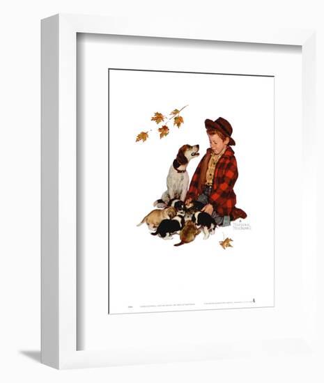 Pride of Parenthood-Norman Rockwell-Framed Art Print