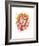 Pride (Watercolor Lion)-Sillier than Sally-Framed Art Print