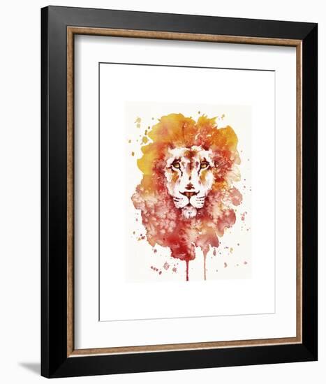 Pride (Watercolor Lion)-Sillier than Sally-Framed Art Print