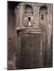 Priest Stands at the Entrance to the Rock-Hewn Church of Bet Gabriel-Rufael, Lalibela, Ethiopia-Mcconnell Andrew-Mounted Photographic Print