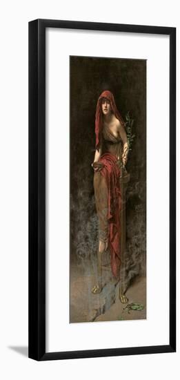 Priestess of Delphi, 1891-John Collier-Framed Giclee Print