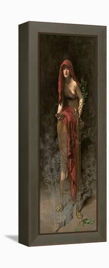 Priestess of Delphi, 1891-John Collier-Framed Premier Image Canvas