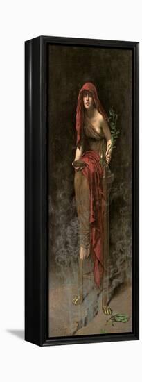 Priestess of Delphi, 1891-John Collier-Framed Premier Image Canvas