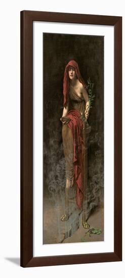 Priestess of Delphi, 1891-John Collier-Framed Giclee Print