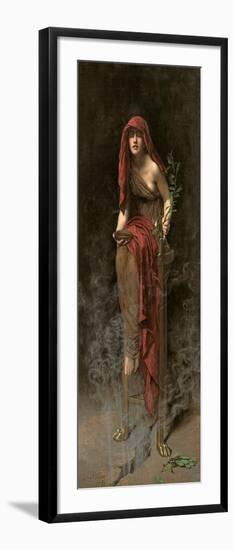 Priestess of Delphi, 1891-John Collier-Framed Giclee Print