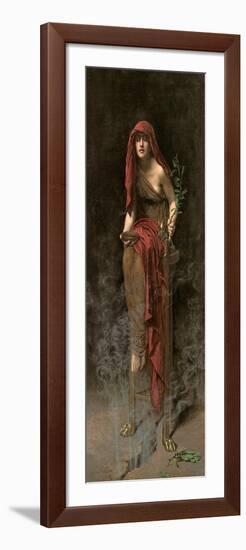 Priestess of Delphi, 1891-John Collier-Framed Giclee Print