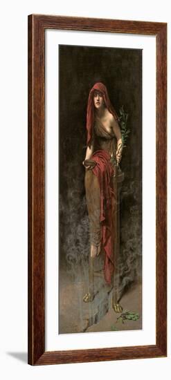 Priestess of Delphi, 1891-John Collier-Framed Giclee Print