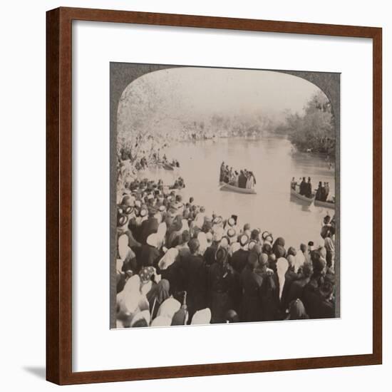 'Priests blessing the Jordan', c1900-Unknown-Framed Photographic Print