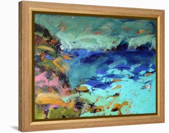 Priests Cove, 2019 (Acrylic on Board)-Paul Powis-Framed Premier Image Canvas