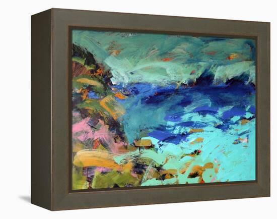 Priests Cove, 2019 (Acrylic on Board)-Paul Powis-Framed Premier Image Canvas