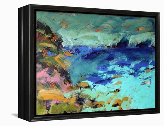 Priests Cove, 2019 (Acrylic on Board)-Paul Powis-Framed Premier Image Canvas
