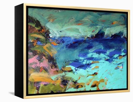 Priests Cove, 2019 (Acrylic on Board)-Paul Powis-Framed Premier Image Canvas