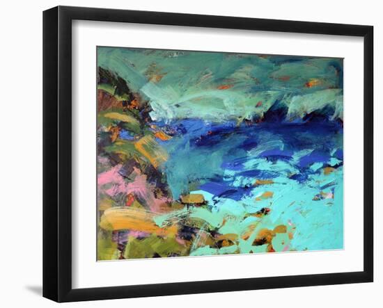 Priests Cove, 2019 (Acrylic on Board)-Paul Powis-Framed Giclee Print