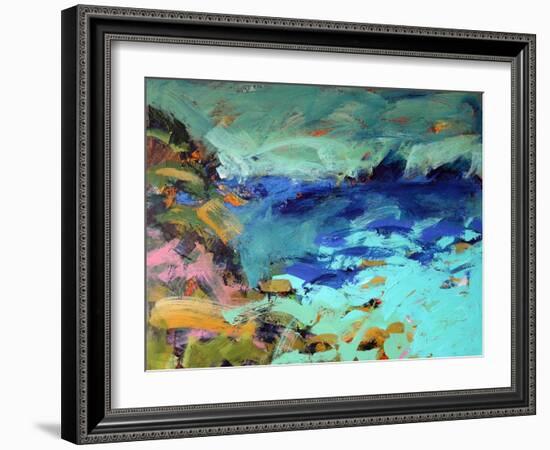 Priests Cove, 2019 (Acrylic on Board)-Paul Powis-Framed Giclee Print