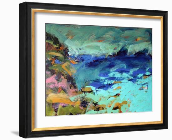 Priests Cove, 2019 (Acrylic on Board)-Paul Powis-Framed Giclee Print