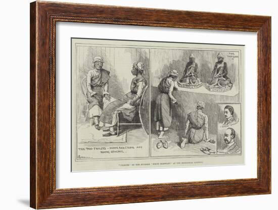 Priests of the Burmese White Elephant at the Zoological Gardens-Alfred Courbould-Framed Giclee Print