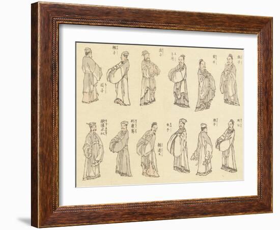 Priests-Katsushika Hokusai-Framed Giclee Print