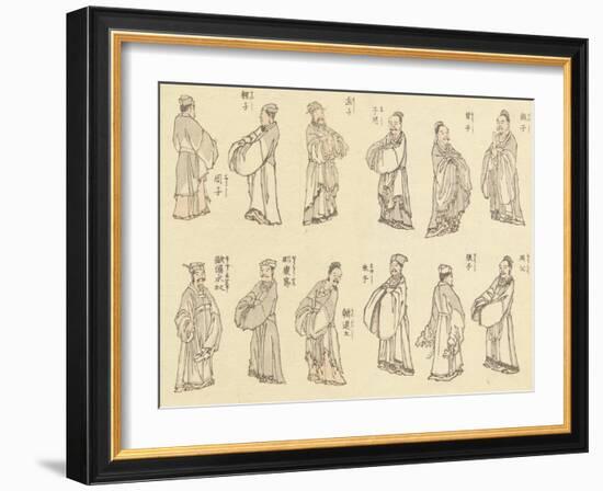 Priests-Katsushika Hokusai-Framed Giclee Print