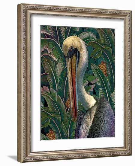 Primal Pelicana-Steve Hunziker-Framed Art Print