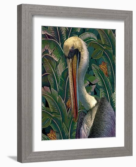 Primal Pelicana-Steve Hunziker-Framed Art Print