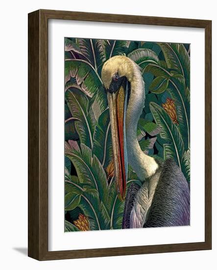 Primal Pelicana-Steve Hunziker-Framed Art Print