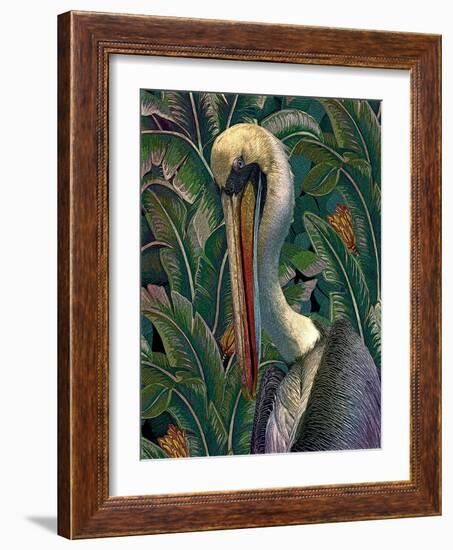 Primal Pelicana-Steve Hunziker-Framed Art Print