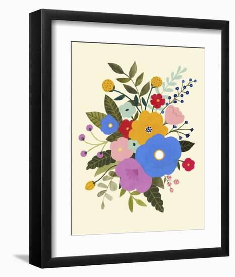 Primary Blooms II-Victoria Borges-Framed Art Print