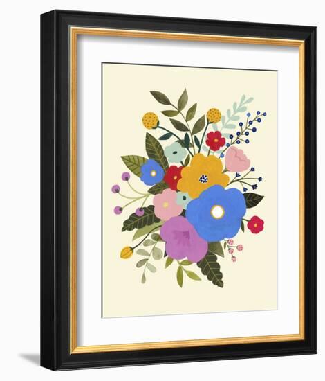 Primary Blooms II-Victoria Borges-Framed Art Print