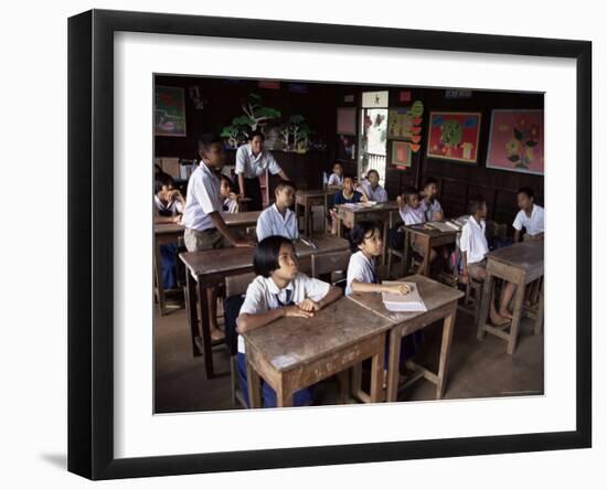 Primary School, Bangkok, Thailand, Southeast Asia-Michael Jenner-Framed Photographic Print