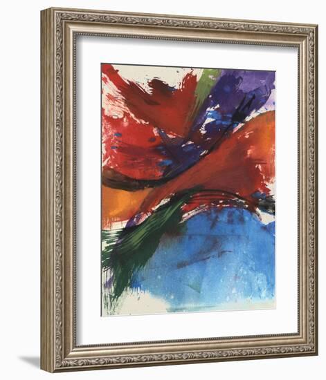 Primary Splash II-Jennifer Goldberger-Framed Art Print