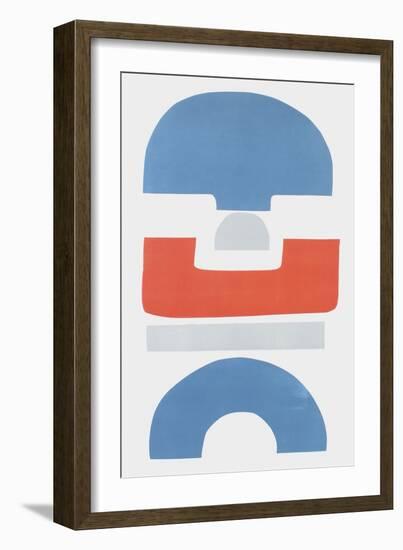 Primary Tribal Shapes I-Rob Delamater-Framed Art Print