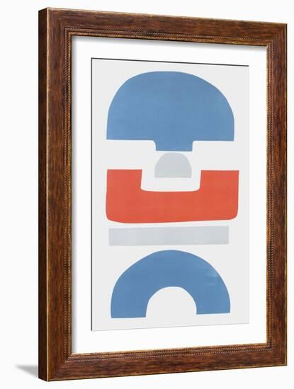 Primary Tribal Shapes I-Rob Delamater-Framed Art Print