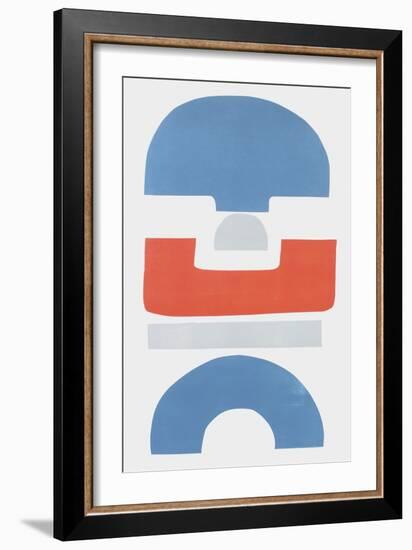 Primary Tribal Shapes I-Rob Delamater-Framed Art Print