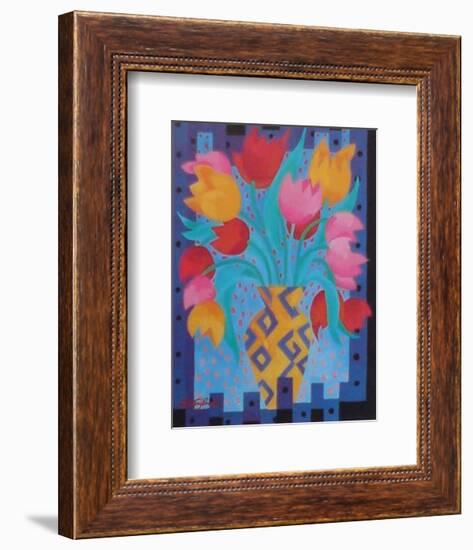 Primary Tulips-Fay Powell-Framed Art Print