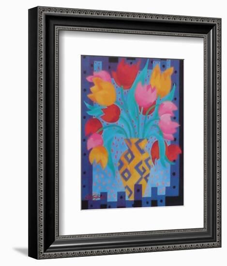 Primary Tulips-Fay Powell-Framed Art Print