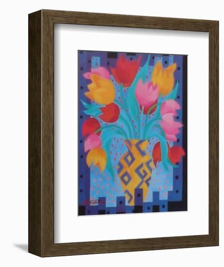 Primary Tulips-Fay Powell-Framed Art Print