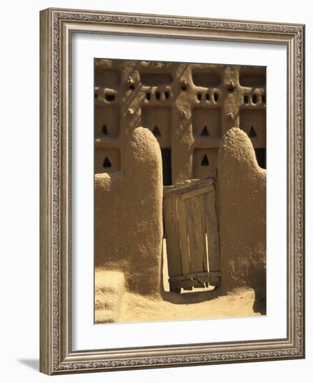 Primative Wooden Gate, Mali, West Africa-Ellen Clark-Framed Photographic Print