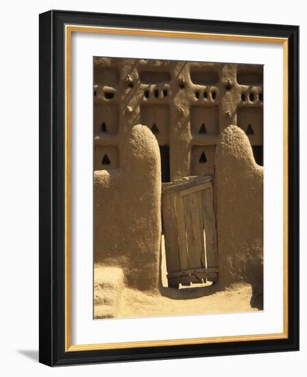 Primative Wooden Gate, Mali, West Africa-Ellen Clark-Framed Photographic Print