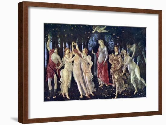 Primavera, C1478, (C1900-192)-Sandro Botticelli-Framed Giclee Print