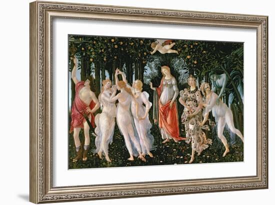 Primavera, circa 1478-Sandro Botticelli-Framed Giclee Print