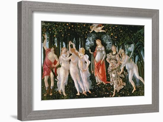 Primavera, circa 1478-Sandro Botticelli-Framed Giclee Print