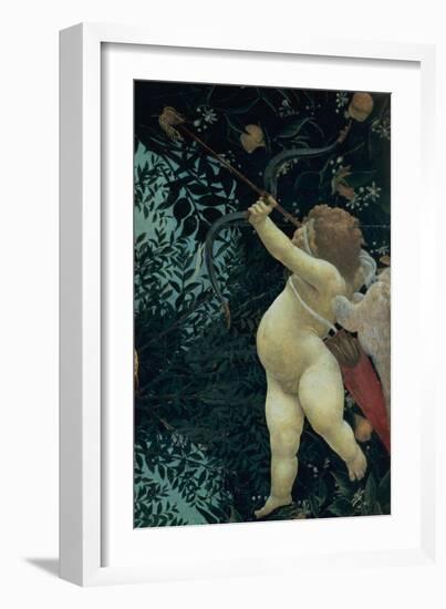 Primavera: Detail of Cupid-Sandro Botticelli-Framed Giclee Print