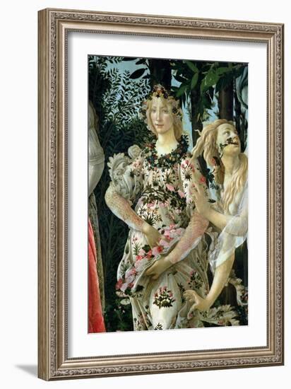 Primavera: Detail of Flora-Sandro Botticelli-Framed Giclee Print