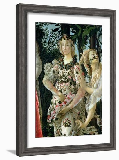 Primavera: Detail of Flora-Sandro Botticelli-Framed Giclee Print